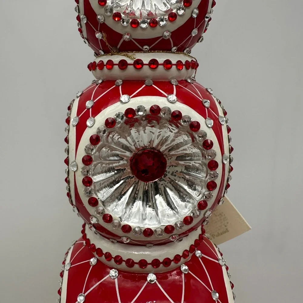 2012 PATRICIA BREEN MAJESTIC FINIAL RED CHRISTMAS‎ HOLIDAY 9.84